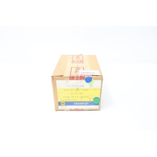 Square D Molded Case Circuit Breaker, 50A, 3 Pole, 600V AC FAL360501200 - main